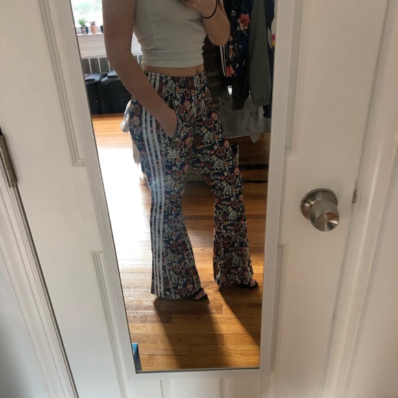 bell bottom track pants